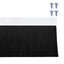 Skruemonterede dørbørste tætninger 2 pcs Hvid 100 cm