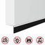 Skruemonterede dørbørste tætninger 6 pcs Hvid 100 cm