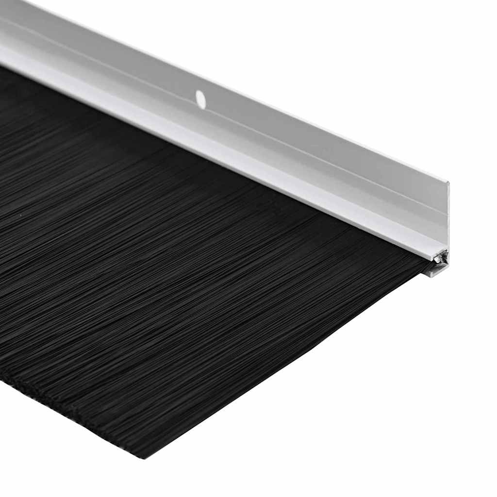 Skruemonterede dørbørste tætninger 12 pcs Hvid 100 cm