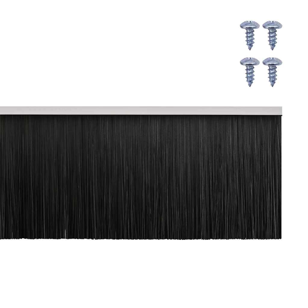 Skruemonterede dørbørste tætninger 12 pcs Hvid 100 cm