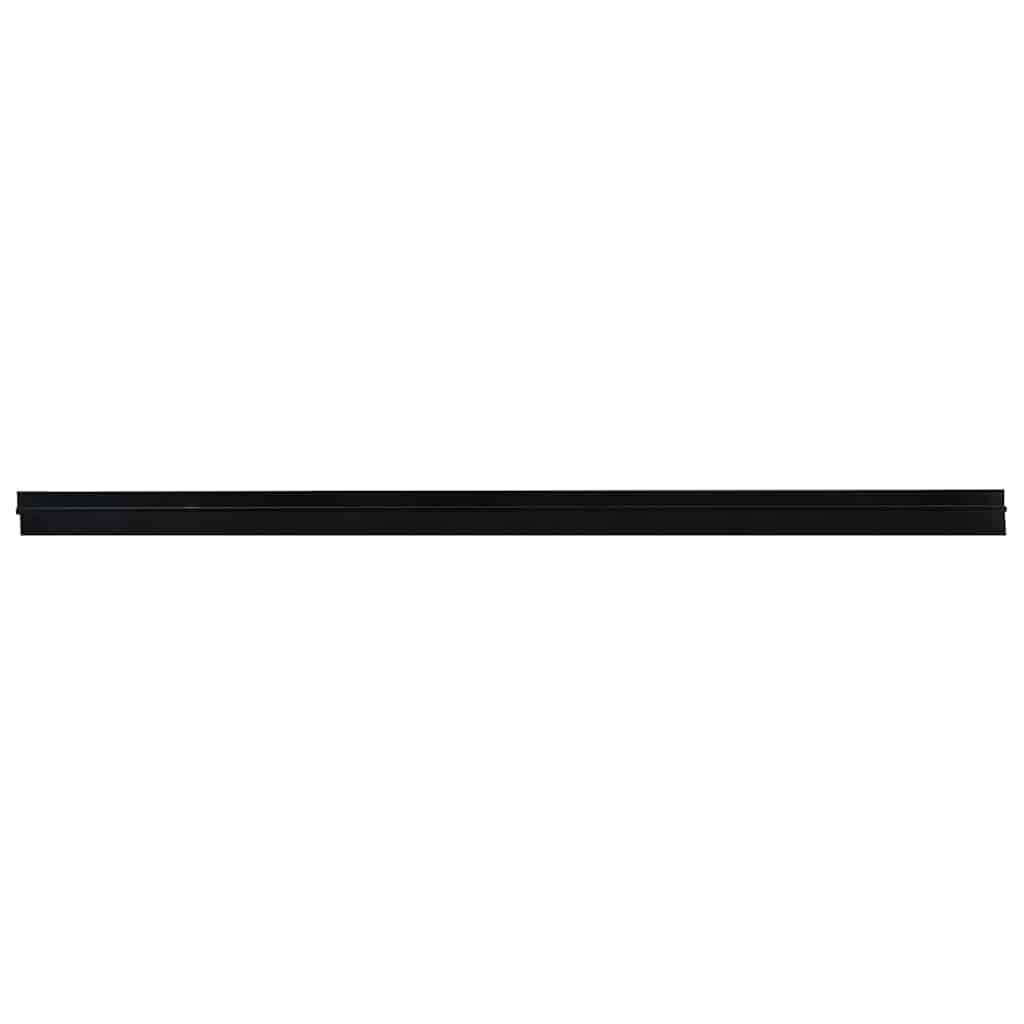 Selvklæbende dørbørstetætninger 6 pcs Sort 100 cm