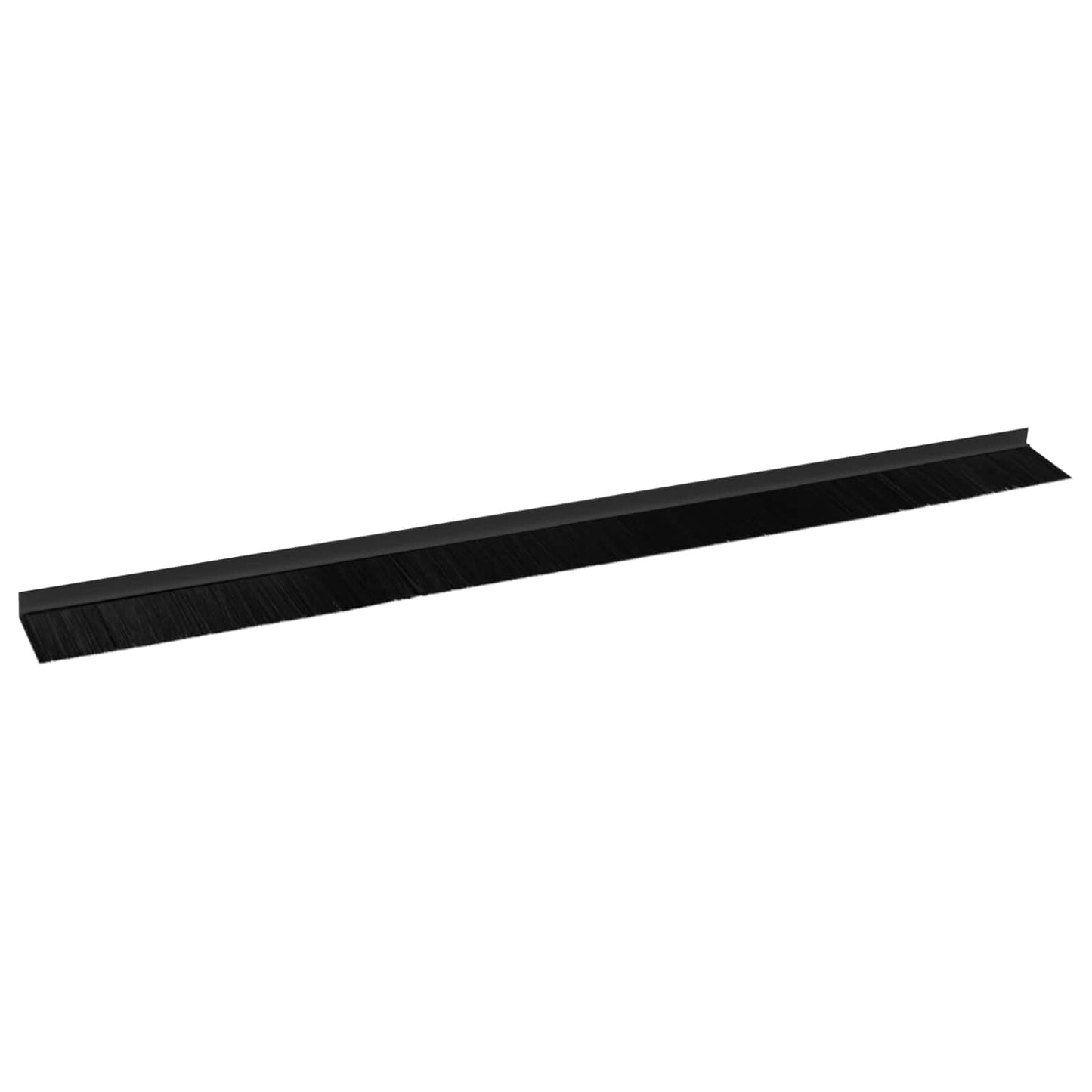 Selvklæbende dørbørstetætninger 2 pcs Sort 100 cm