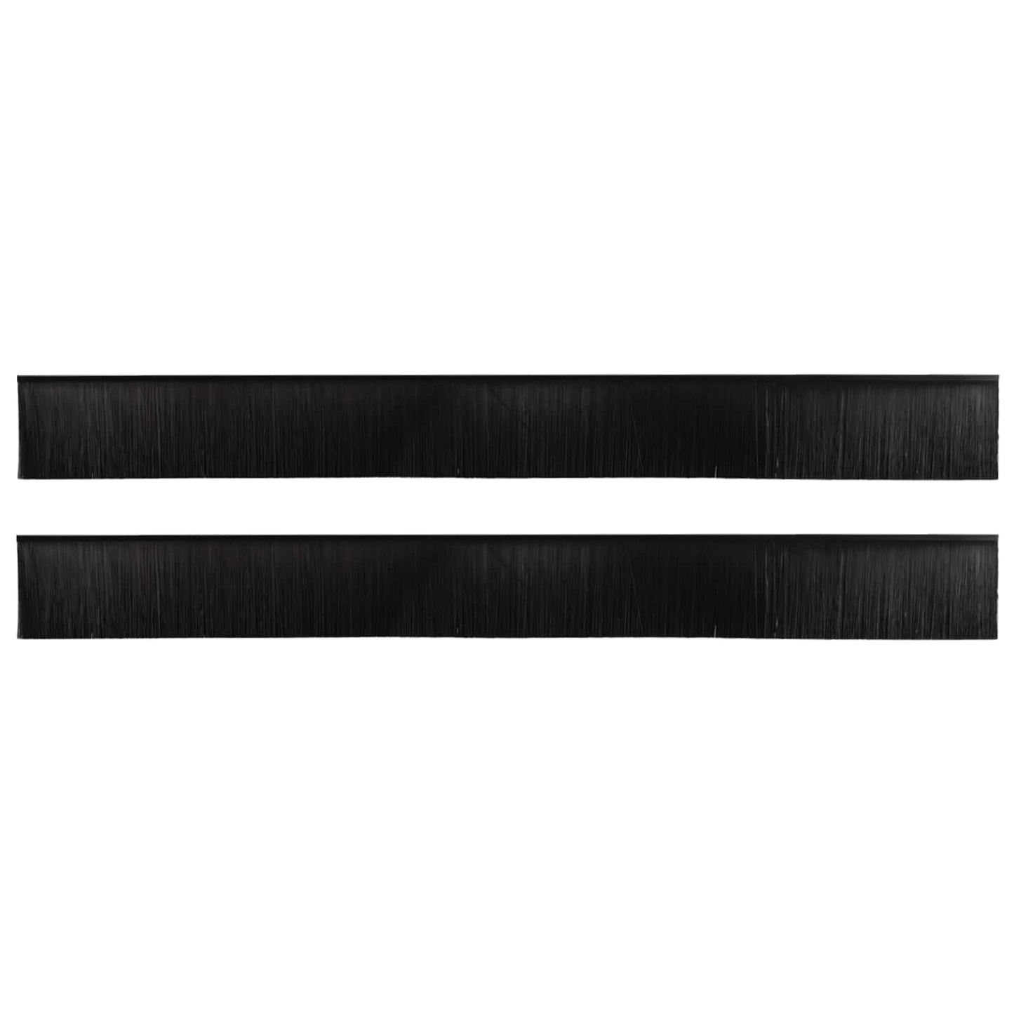 Selvklæbende dørbørstetætninger 2 pcs Sort 100 cm