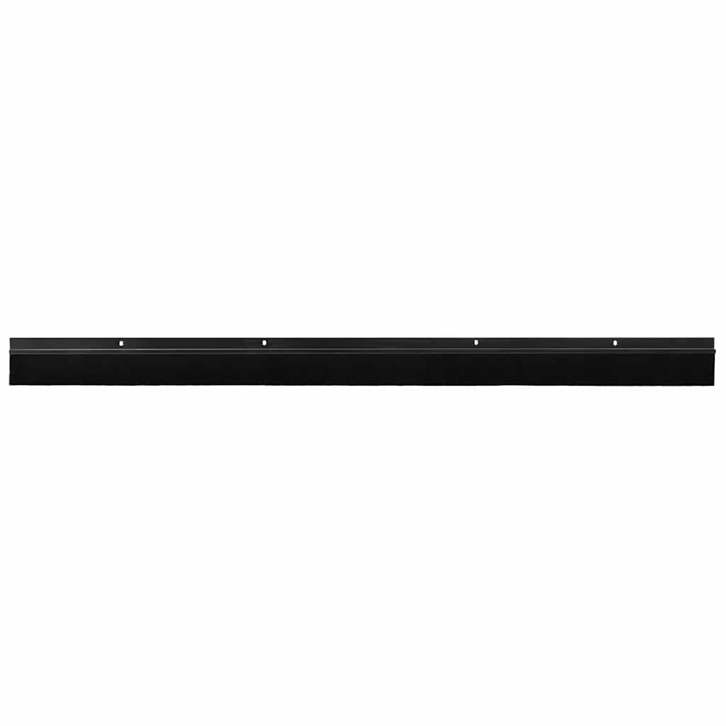Skruemonterede dørbørste tætninger 2 pcs Sort 100 cm