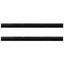 Skruemonterede dørbørste tætninger 2 pcs Sort 100 cm