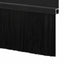 Skruemonterede dørbørste tætninger 6 pcs Sort 100 cm
