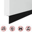 Skruemonterede dørbørste tætninger 6 pcs Sort 100 cm