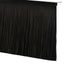 Skruemonterede dørbørste tætninger 6 pcs Sort 100 cm