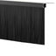 Skruemonterede dørbørste tætninger 12 pcs Sort 100 cm