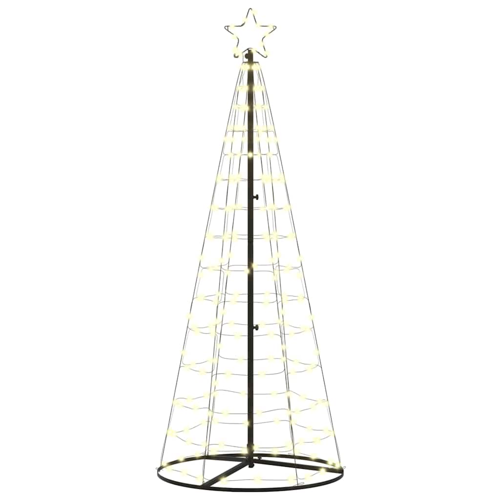 LED juletræ med 390 LED'er med jordspyd Varm hvid 250 cm Jern
