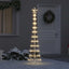 LED juletræ med 230 LED'er Varm hvid 51 x 51 x 190 cm Metal