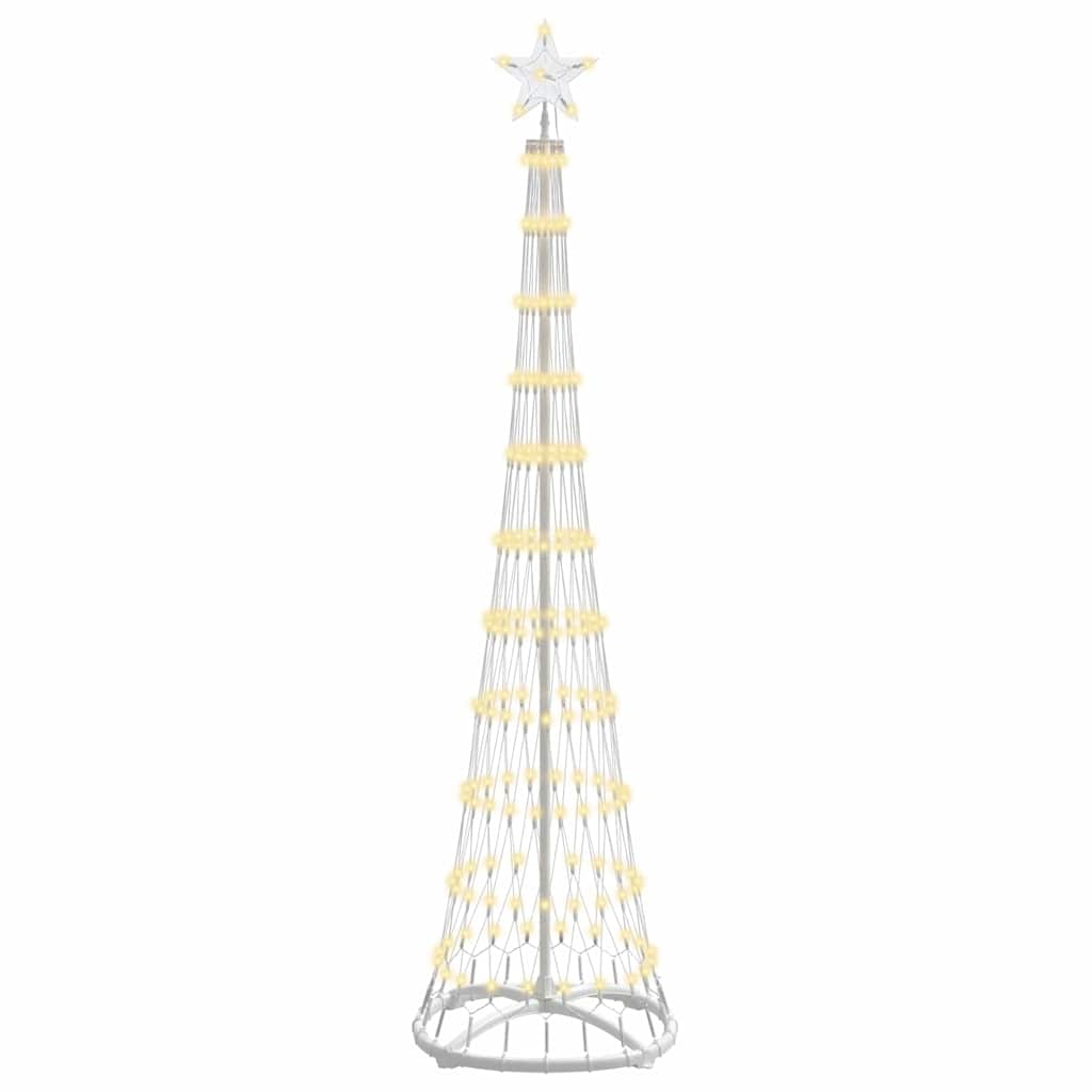 LED juletræ med 230 LED'er Varm hvid 51 x 51 x 190 cm Metal
