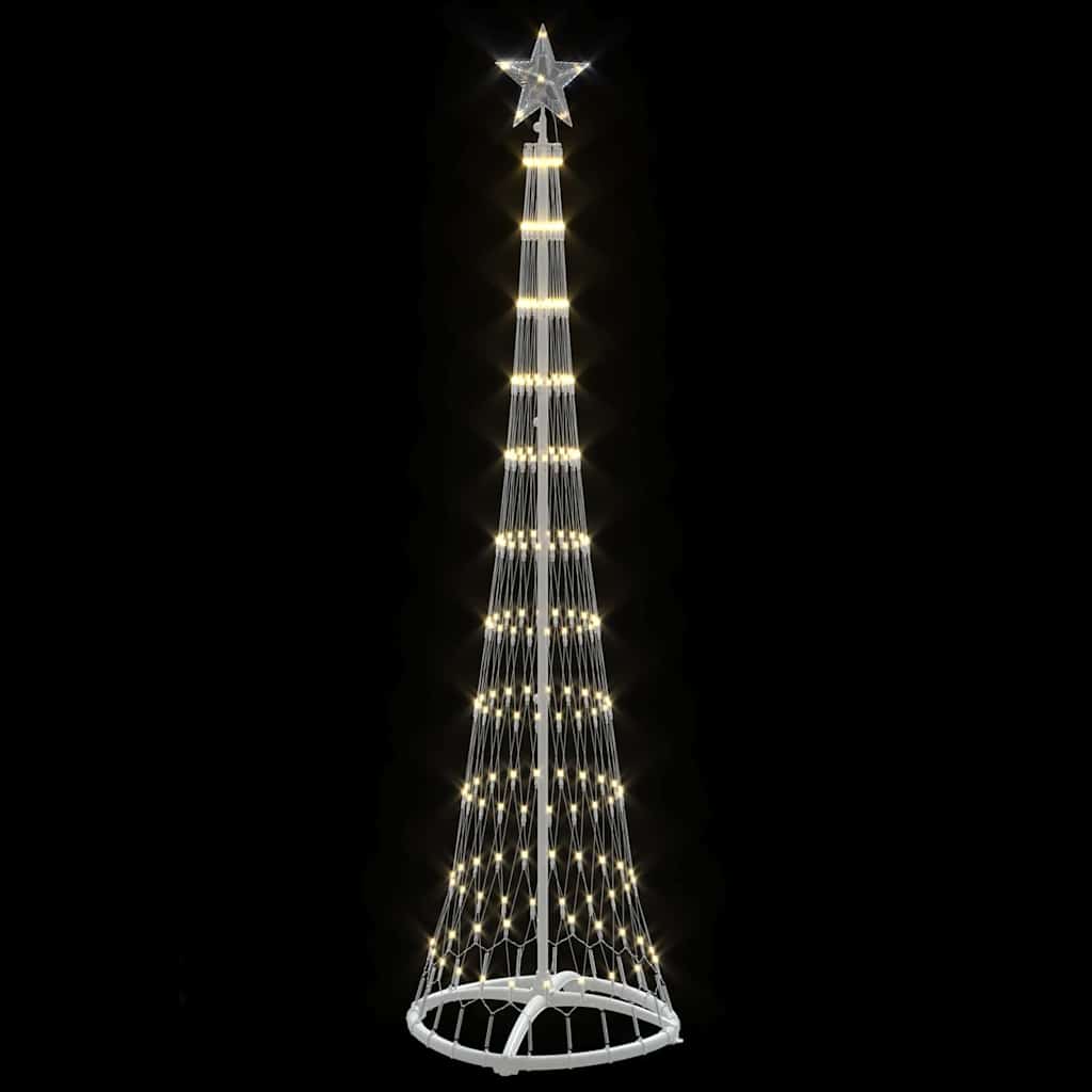 LED juletræ med 230 LED'er Varm hvid 51 x 51 x 190 cm Metal
