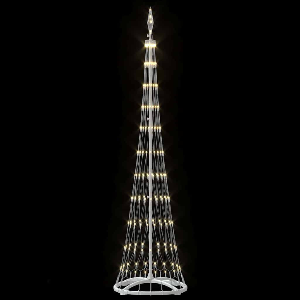 LED juletræ med 230 LED'er Varm hvid 51 x 51 x 190 cm Metal
