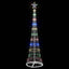 LED juletræ med 230 LED'er Flerfarvet 51 x 51 x 190 cm Metal