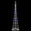 LED juletræ med 230 LED'er Flerfarvet 51 x 51 x 190 cm Metal