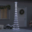 LED juletræ med 290 LED'er med stativ Kold hvid 250 cm Metal