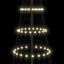 LED juletræ med 295 LED'er med stativ Varm hvid 250 cm Metal