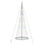 LED juletræ med 455 LED'er med stativ Flerfarvet 399 cm Metal