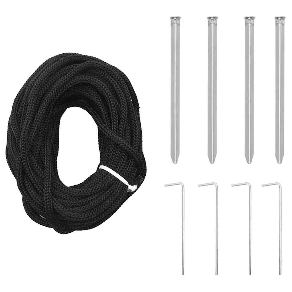 LED juletræ med 555 LED'er med stativ Varm hvid 500 cm Metal