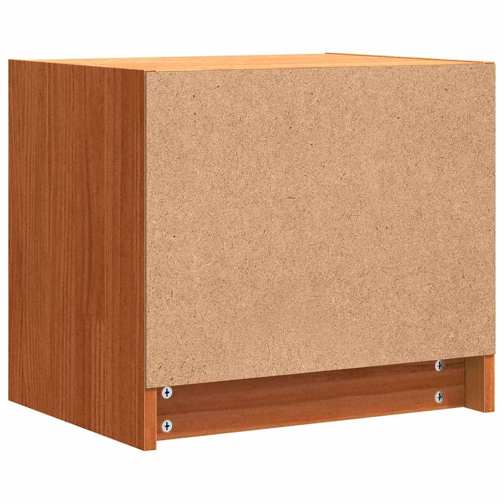 Sengeborde med skuffe Voks brun 40 x 30.5 x 35.5 cm Fyrretræ