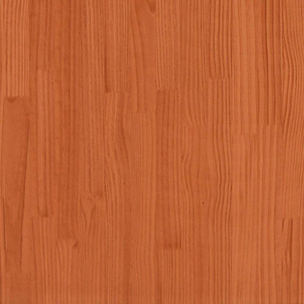 TV-skab Voks brun 80 x 35 x 40,5 cm Massiv fyrretræ