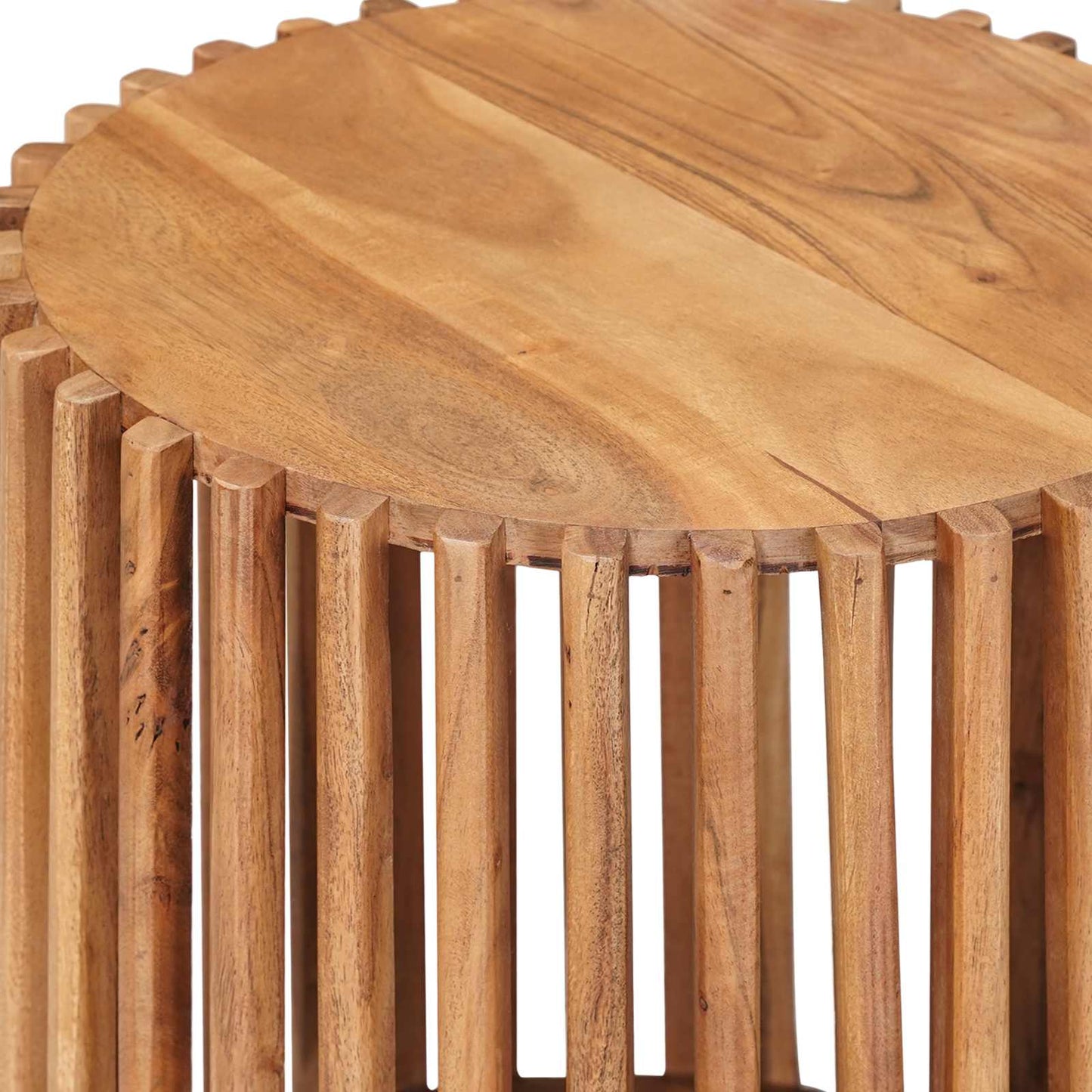 Håndlavet sidebord sæt 2 pcs Teakbrun 40 x 40 x 45 cm