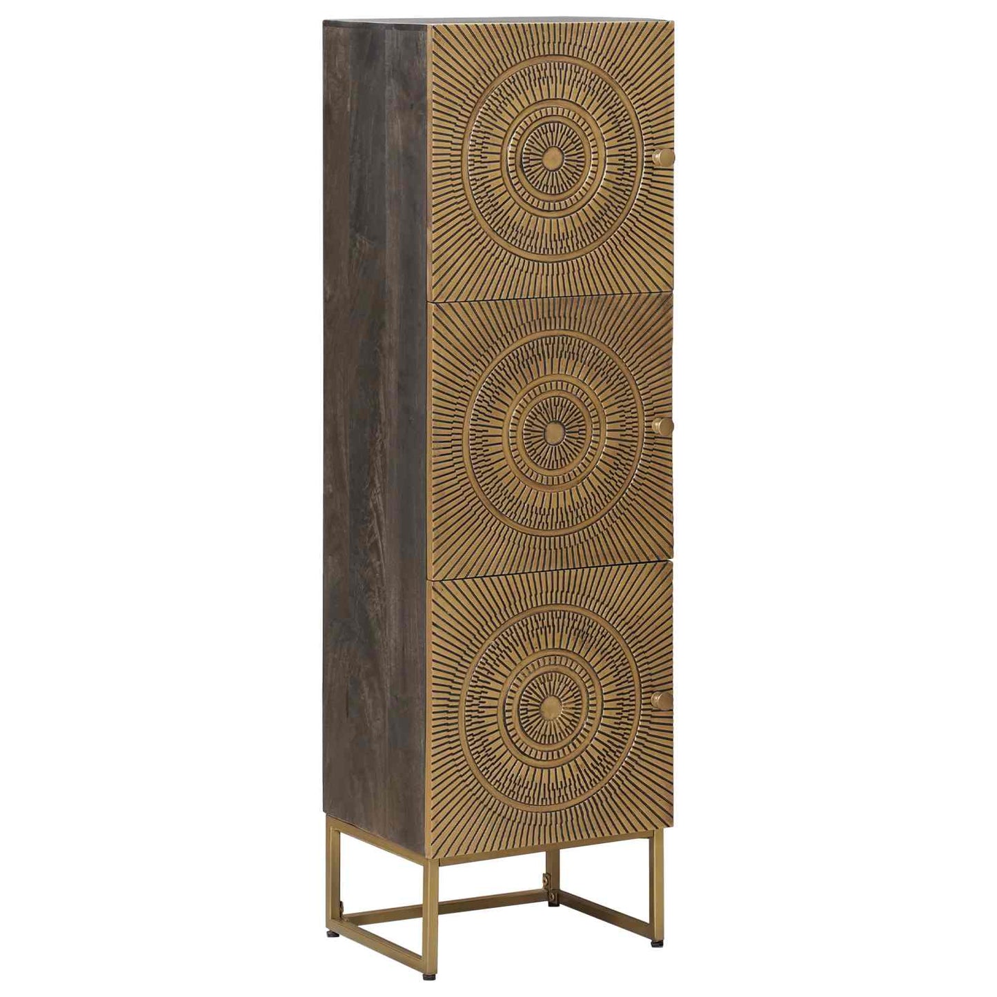 Highboard Messing 35 x 30 x 120 cm