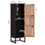 Highboard 35 x 30 x 120 cm Massivt Mango Træ og Ingeniørtræ
