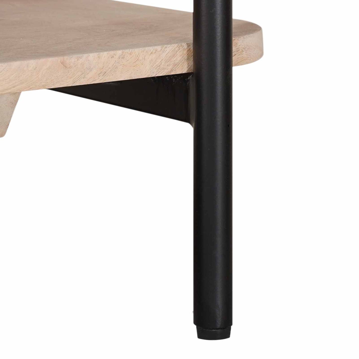 Håndlavet Cafebord Hvid 85 x 45 x 50 cm Massivt mangotræ