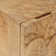Håndlavet natbord Teakbrun 40x30x40 cm Massivt mangotræ