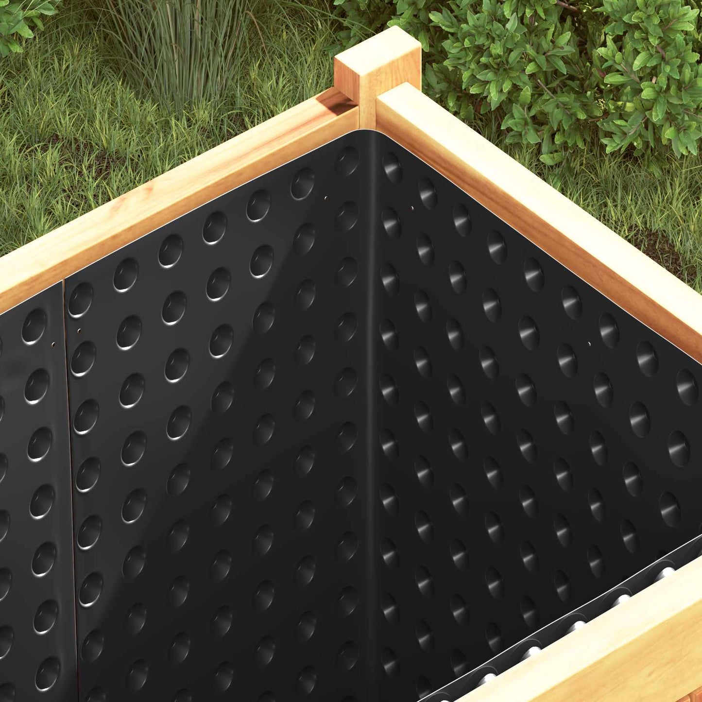 Dimpled Drænplade 2 pcs Sort 0,5 x 20 m HDPE