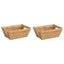 Opbevaringskurve 2 pcs Naturfarvet 38 x 28 x 15 cm Vandhyacint