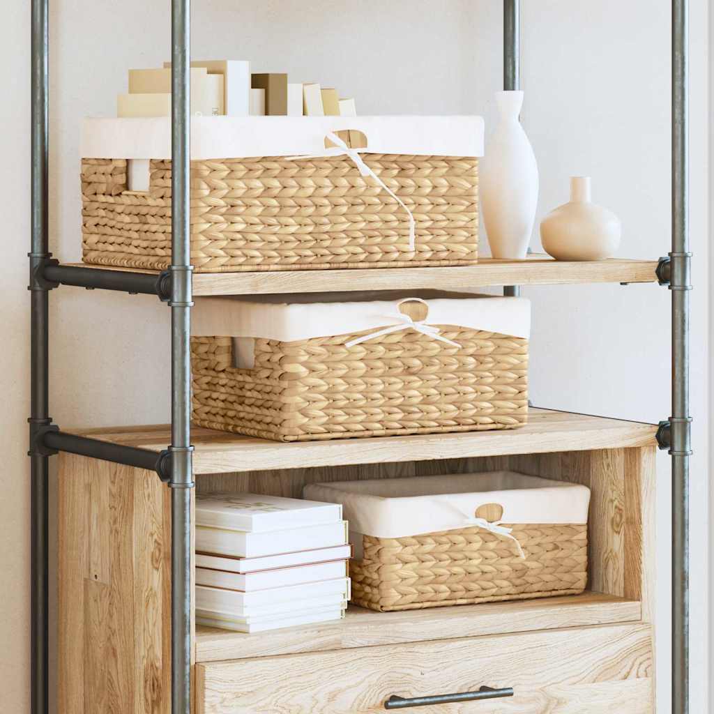Opbevaringskurve 3 pcs Naturfarvet Vandhyacint