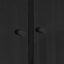 Highboard Sort eg 68 x 37 x 142 cm Konstrueret træ