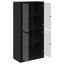 Highboard Sort eg 68 x 37 x 142 cm Konstrueret træ