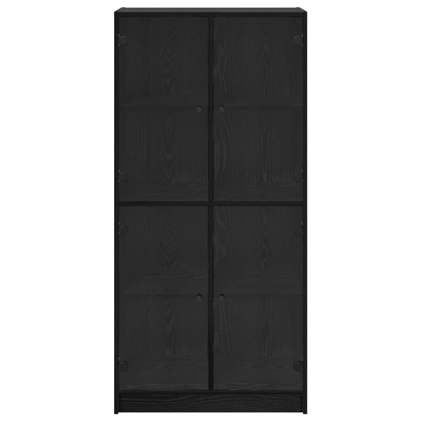 Highboard Sort eg 68 x 37 x 142 cm Konstrueret træ