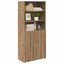 Highboard Artisan Egetræ 80 x 42,5 x 185 cm Konstrueret træ