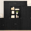 Highboard Sort eg 80 x 42,5 x 185 cm Konstrueret træ