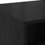 Highboard med skuffe Sort eg 45 x 42,5 x 185 cm Konstrueret træ