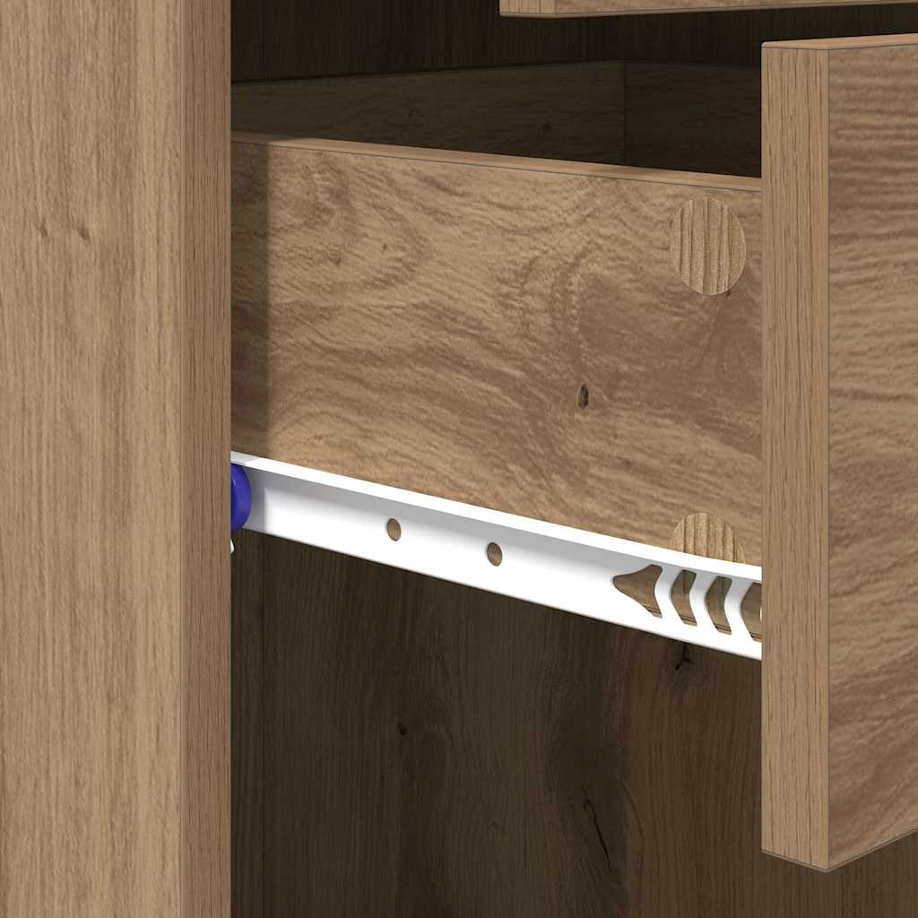 Highboard Artisan Egetræ 50 x 42,5 x 185 cm Konstrueret træ