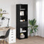 Highboard med skuffe Sort eg 50 x 42,5 x 185 cm Konstrueret træ