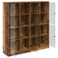 Highboard 2 pcs Gammelt træ 68 x 37 x 142 cm Konstrueret træ