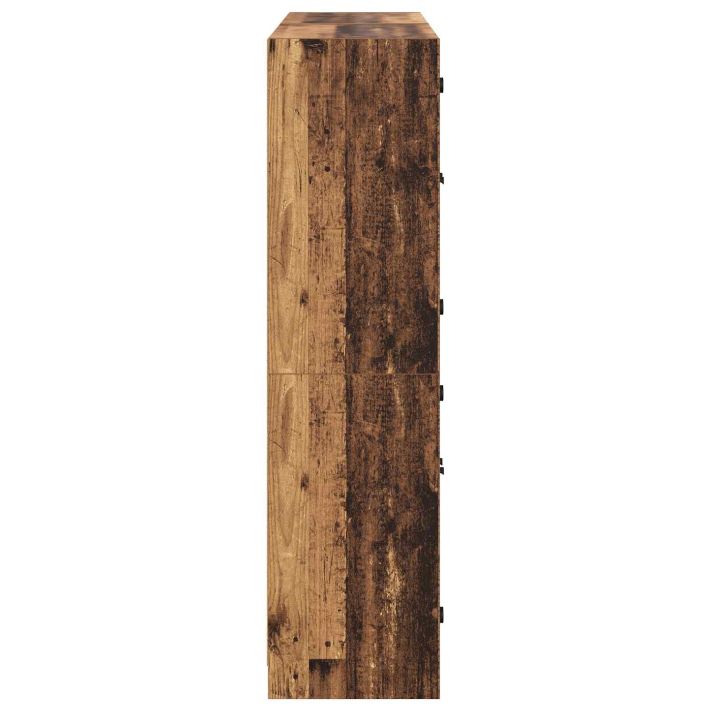 Highboard 2 pcs Gammelt træ 68 x 37 x 142 cm Konstrueret træ