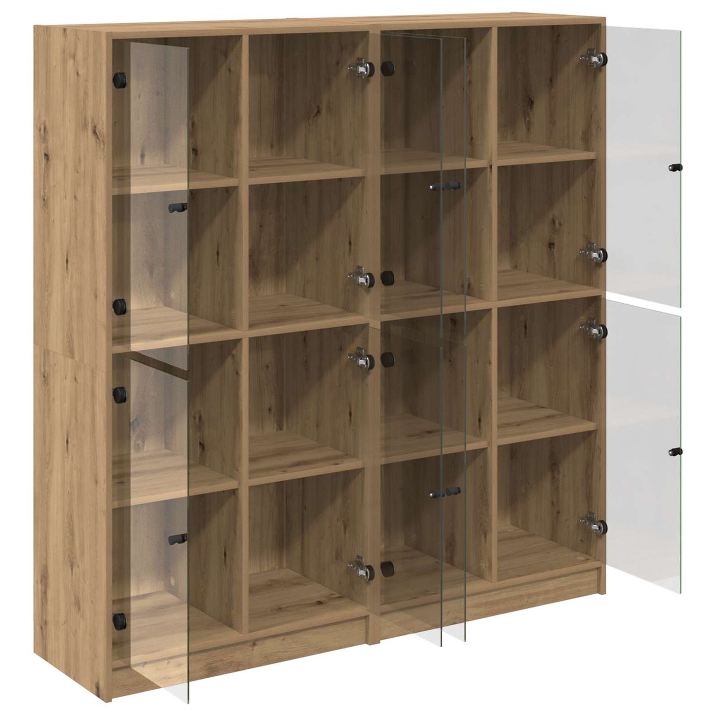 Highboard 2 stk. Artisan Egetræ 68 x 37 x 142 cm