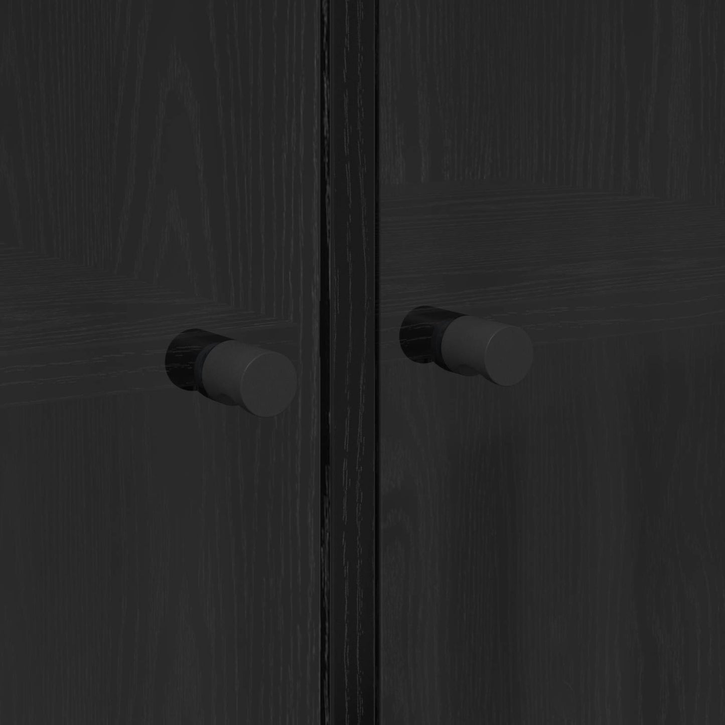 Highboard 2 stk. Sort eg 68 x 37 x 142 cm Konstrueret træ