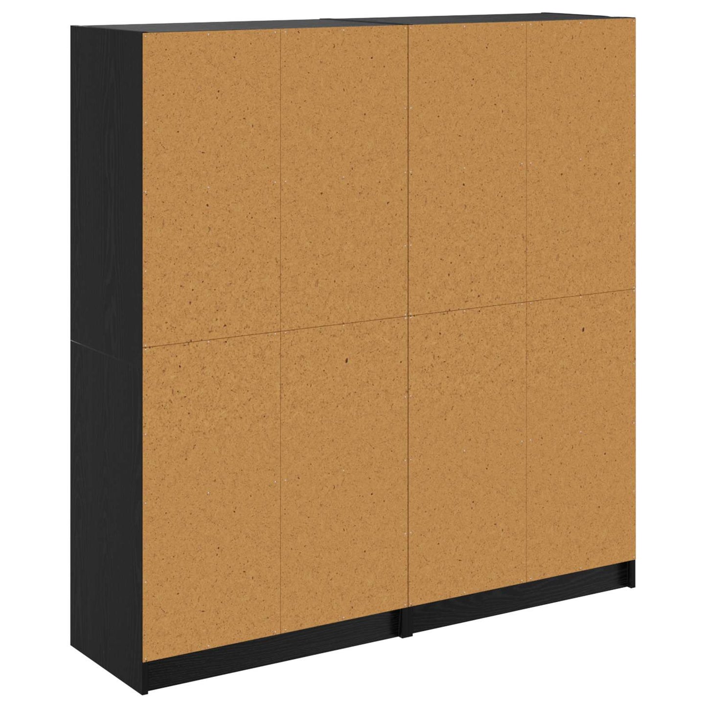 Highboard 2 pcs Sort eg 68 x 37 x 142 cm Konstrueret træ