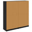 Highboard 2 stk. Sort eg 68 x 37 x 142 cm Konstrueret træ