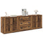 Sideboards med skuffe 3 pcs Gammelt træ 210 x 35,5 x 67,5 cm