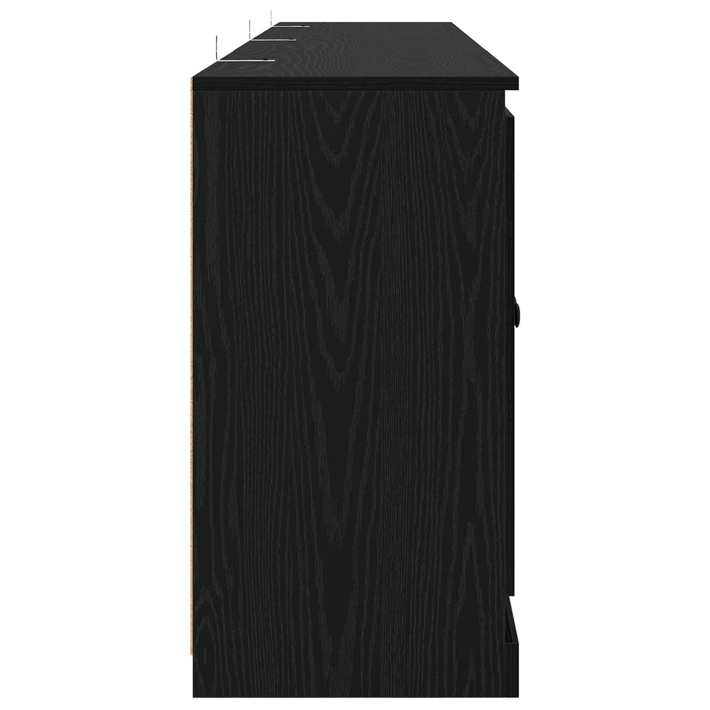 Sideboards 3 pcs Sort eg 210 x 35,5 x 67,5 cm Konstrueret træ